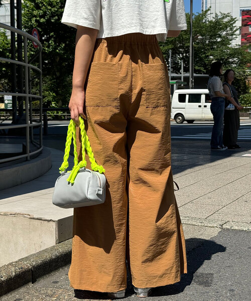 CIAOPANIC（チャオパニック）の「箔プリントリボンパラシュートパンツ（その他パンツ・レディース・グレー/ブラック/ブラウン・ONE SIZE）」の21枚目の写真