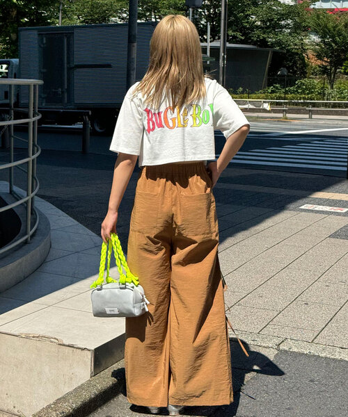 CIAOPANIC（チャオパニック）の「箔プリントリボンパラシュートパンツ（その他パンツ・レディース・グレー/ブラック/ブラウン・ONE SIZE）」の18枚目の写真