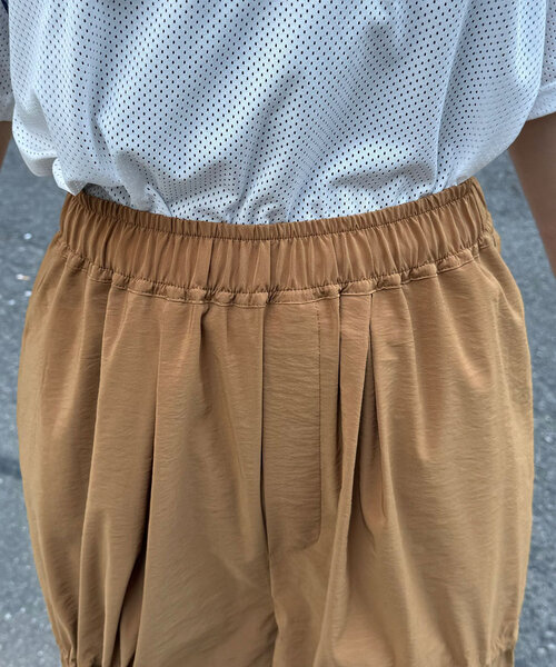 CIAOPANIC（チャオパニック）の「箔プリントリボンパラシュートパンツ（その他パンツ・レディース・グレー/ブラック/ブラウン・ONE SIZE）」の9枚目の写真