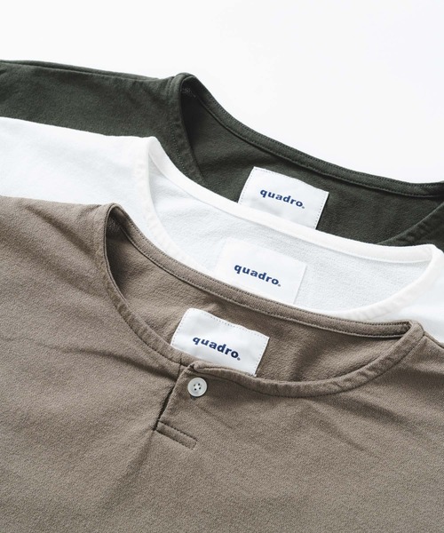 quadro(クオドロ)の「DEPENDアムンゼンone釦tee(Tシャツ/カットソー・メンズ・オリーブ/カーキ/オフホワイト・LARGE/MEDIUM)」の14枚目の写真