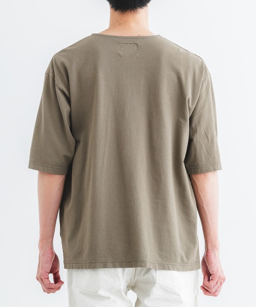 quadro(クオドロ)の「DEPENDアムンゼンone釦tee(Tシャツ/カットソー・メンズ・オリーブ/カーキ/オフホワイト・LARGE/MEDIUM)」の22枚目の写真
