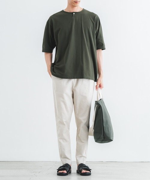 quadro(クオドロ)の「DEPENDアムンゼンone釦tee(Tシャツ/カットソー・メンズ・オリーブ/カーキ/オフホワイト・LARGE/MEDIUM)」の10枚目の写真