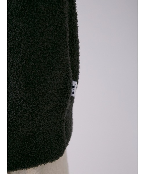 gelato pique（ジェラートピケ）の「【HOMME】ベビモコキャットジャガードプルオーバー（ルームウェア/パジャマ・メンズ・ダークグレー/ミント・MEDIUM/LARGE）」の12枚目の写真