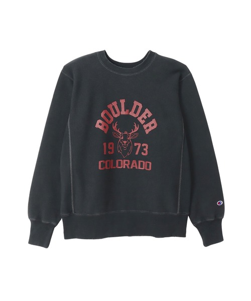 Champion(チャンピオン)の「【Champion/チャンピオン】メンズ メンズカジュアル リバースウィーブ(R) クルーネックスウェットシャツ(スウェット・メンズ・シルバーグレー/ネイビー系1/ダークグリーン系/ブラック系その他・LARGE/MEDIUM/X-LARGE)」の5枚目の写真