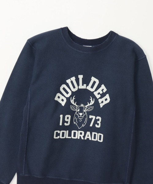 Champion(チャンピオン)の「【Champion/チャンピオン】メンズ メンズカジュアル リバースウィーブ(R) クルーネックスウェットシャツ(スウェット・メンズ・シルバーグレー/ネイビー系1/ダークグリーン系/ブラック系その他・LARGE/MEDIUM/X-LARGE)」の19枚目の写真