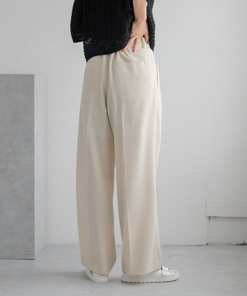 LOWRYS FARM(ローリーズファーム)の「バスケットワイドパンツ 132300(スラックス・レディース・ブラウン/チャコールグレー/アイボリー・MEDIUM/LARGE)」の6枚目の写真