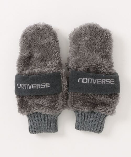 CONVERSE(コンバース)の「CONVERSE boa gloves with fleece band / コンバース フリースバンド ボアグローブ(手袋・レディース・ベージュ/グレー/ベージュ系その他/ピンク/オフホワイト・FREE)」の7枚目の写真