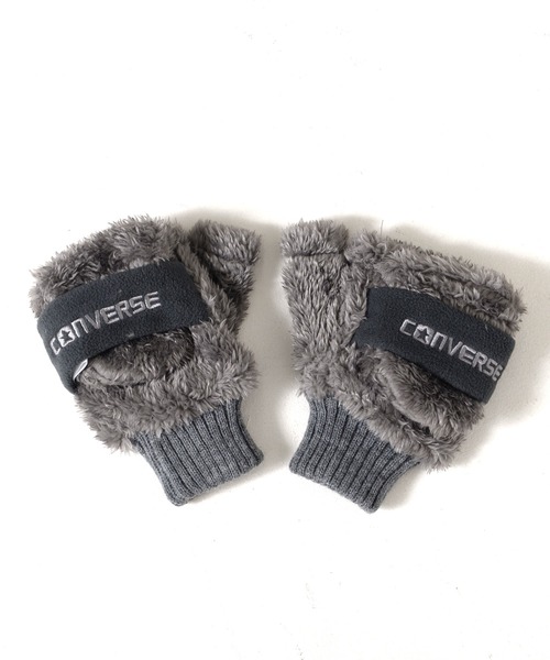 CONVERSE(コンバース)の「CONVERSE boa gloves with fleece band / コンバース フリースバンド ボアグローブ(手袋・レディース・ベージュ/グレー/ベージュ系その他/ピンク/オフホワイト・FREE)」の10枚目の写真