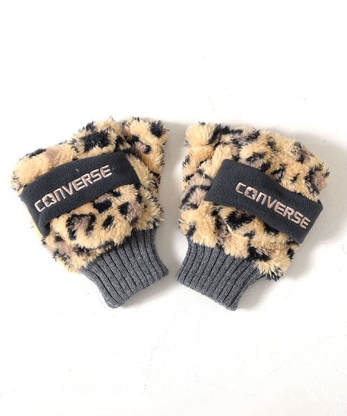 CONVERSE(コンバース)の「CONVERSE boa gloves with fleece band / コンバース フリースバンド ボアグローブ(手袋・レディース・ベージュ/グレー/ベージュ系その他/ピンク/オフホワイト・FREE)」の16枚目の写真