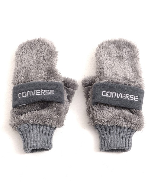 CONVERSE(コンバース)の「CONVERSE boa gloves with fleece band / コンバース フリースバンド ボアグローブ(手袋・レディース・ベージュ/グレー/ベージュ系その他/ピンク/オフホワイト・FREE)」の8枚目の写真