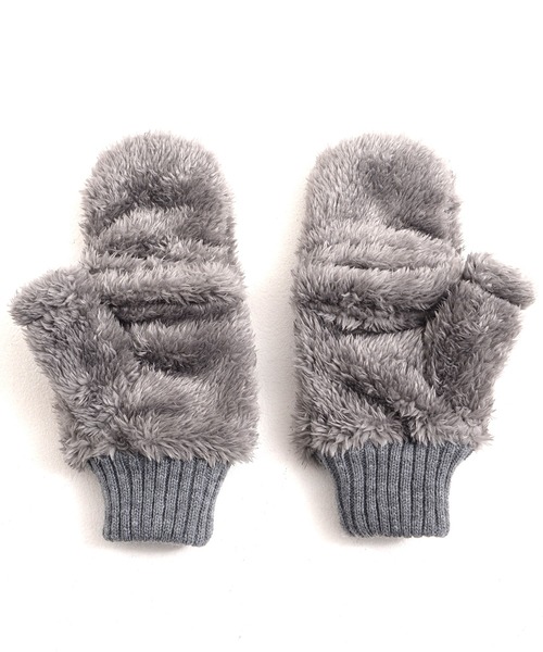 CONVERSE(コンバース)の「CONVERSE boa gloves with fleece band / コンバース フリースバンド ボアグローブ(手袋・レディース・ベージュ/グレー/ベージュ系その他/ピンク/オフホワイト・FREE)」の15枚目の写真