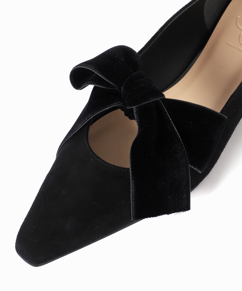 Spick & Span（スピックアンドスパン）の「Spick & Span ポインテッドリボンフラットシューズ（その他シューズ・レディース・ブラック・36/37/38）」の18枚目の写真