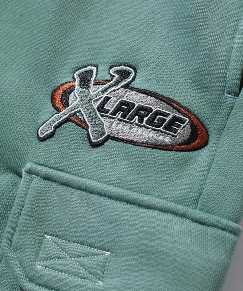 XLARGE(エクストララージ)の「BLEACHED SWEAT CARGO PANTS(カーゴパンツ・メンズ・ブラック/パープル/グリーン・XL/L/M/S)」の7枚目の写真