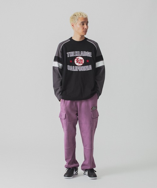 XLARGE(エクストララージ)の「BLEACHED SWEAT CARGO PANTS(カーゴパンツ・メンズ・ブラック/パープル/グリーン・XL/L/M/S)」の20枚目の写真