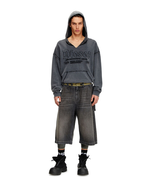 DIESEL（ディーゼル）の「メンズ スウェット パーカー（パーカー・メンズ・ブラック・XXX-LARGE/X-SMALL/X-LARGE/SMALL/MEDIUM/LARGE/XX-LARGE）」の4枚目の写真