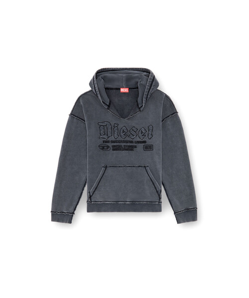 DIESEL（ディーゼル）の「メンズ スウェット パーカー（パーカー・メンズ・ブラック・XXX-LARGE/X-SMALL/X-LARGE/SMALL/MEDIUM/LARGE/XX-LARGE）」の5枚目の写真