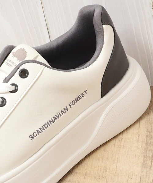 SCANDINAVIAN FOREST（スカンジナビアン・フォレスト）の「【SCANDINAVIAN FOREST/スカンジナビアン フォレスト】切替 レースアップ 厚底スニーカー（スニーカー・レディース・ホワイト系その他2/ホワイト系その他3/ホワイト系その他・M/L/LL）」の11枚目の写真