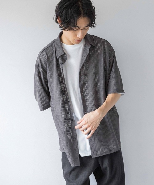 【セール】メッシュシャツＳＳ 137544（シャツ/ブラウス）｜LOWRYS FARM（ローリーズファーム）