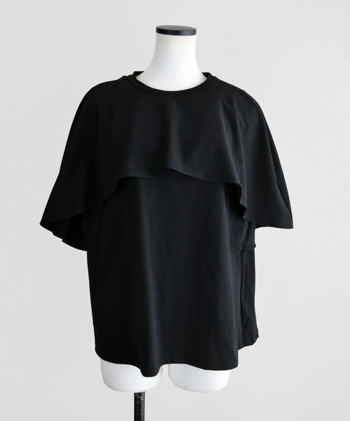 Marient（マリエント）の「マントTOPS/カットソー（Tシャツ/カットソー・レディース・ブラック/ホワイト/ストライプ・FREE）」の7枚目の写真