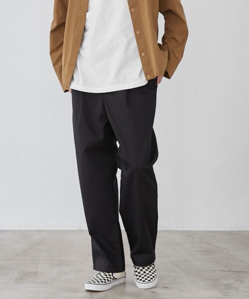 coen(コーエン)の「ガレージチノワイドストレートパンツ(チノパンツ・メンズ・ブラック/ターコイズブルー/ベージュ/ワインレッド・S/M/L/XL)」の6枚目の写真