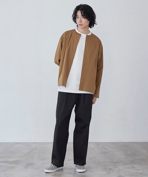 coen(コーエン)の「ガレージチノワイドストレートパンツ(チノパンツ・メンズ・ブラック/ターコイズブルー/ベージュ/ワインレッド・S/M/L/XL)」の11枚目の写真