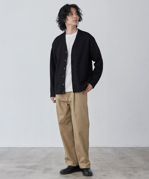 coen(コーエン)の「ガレージチノワイドストレートパンツ(チノパンツ・メンズ・ブラック/ターコイズブルー/ベージュ/ワインレッド・S/M/L/XL)」の15枚目の写真