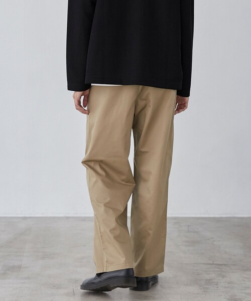 coen(コーエン)の「ガレージチノワイドストレートパンツ(チノパンツ・メンズ・ブラック/ターコイズブルー/ベージュ/ワインレッド・S/M/L/XL)」の16枚目の写真