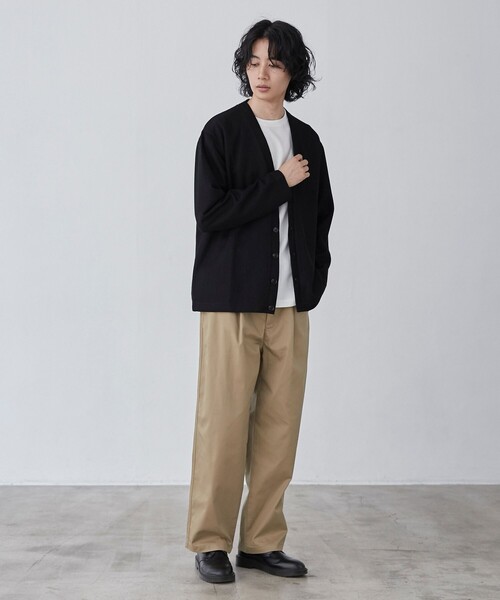 coen(コーエン)の「ガレージチノワイドストレートパンツ(チノパンツ・メンズ・ブラック/ターコイズブルー/ベージュ/ワインレッド・S/M/L/XL)」の17枚目の写真