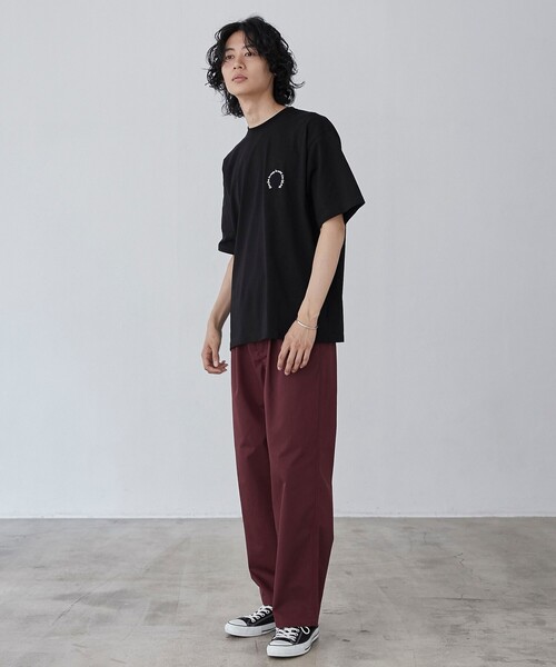 coen(コーエン)の「ガレージチノワイドストレートパンツ(チノパンツ・メンズ・ブラック/ターコイズブルー/ベージュ/ワインレッド・S/M/L/XL)」の19枚目の写真