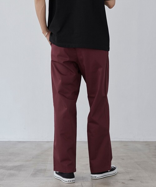 coen(コーエン)の「ガレージチノワイドストレートパンツ(チノパンツ・メンズ・ブラック/ターコイズブルー/ベージュ/ワインレッド・S/M/L/XL)」の22枚目の写真