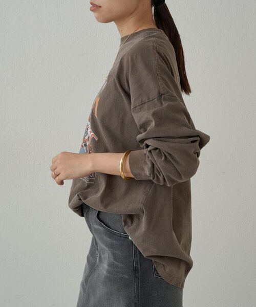 LOUNGEDRESS(ラウンジドレス)の「【GOOD ROCK SPEED/グッドロックスピード】EAGLEロンT(Tシャツ/カットソー・レディース・アイボリー/ブラック系その他/ブラウン・FREE)」の21枚目の写真