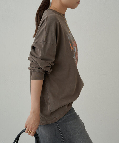 LOUNGEDRESS(ラウンジドレス)の「【GOOD ROCK SPEED/グッドロックスピード】EAGLEロンT(Tシャツ/カットソー・レディース・アイボリー/ブラック系その他/ブラウン・FREE)」の19枚目の写真