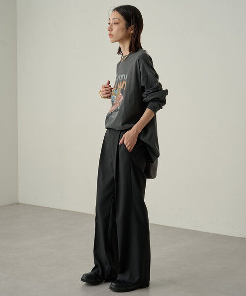 LOUNGEDRESS(ラウンジドレス)の「【GOOD ROCK SPEED/グッドロックスピード】EAGLEロンT(Tシャツ/カットソー・レディース・アイボリー/ブラック系その他/ブラウン・FREE)」の13枚目の写真