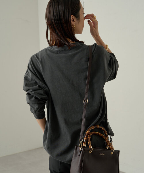 LOUNGEDRESS(ラウンジドレス)の「【GOOD ROCK SPEED/グッドロックスピード】EAGLEロンT(Tシャツ/カットソー・レディース・アイボリー/ブラック系その他/ブラウン・FREE)」の7枚目の写真