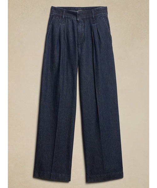 新品未使用タグ付き BANANA REPUBLIC ワイドレッグジーンズ Banana Republic（バナナリパブリック）の「ハイライズ ワイド