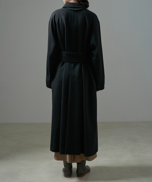 SALON adam et rope'（サロン アダム エ ロペ）の「PURE CASHMERE(ピュアカシミア/カシミヤ)ステンカラーコート（ステンカラーコート・レディース・ブラック/キャメル・FREE）」の16枚目の写真