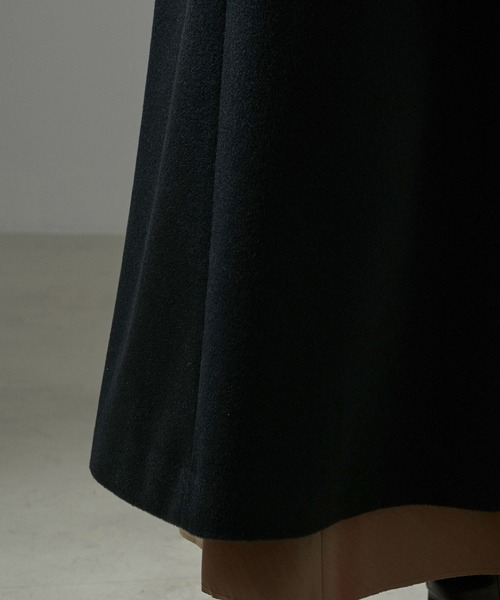 SALON adam et rope'（サロン アダム エ ロペ）の「PURE CASHMERE(ピュアカシミア/カシミヤ)ステンカラーコート（ステンカラーコート・レディース・ブラック/キャメル・FREE）」の9枚目の写真