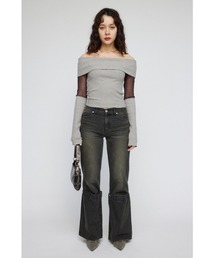 ラグアジェム LEG COVER DESIGN デニム LAGUA GEM（ラグアジェム）の「LEG COVER DESIGN デニム（デニムパンツ