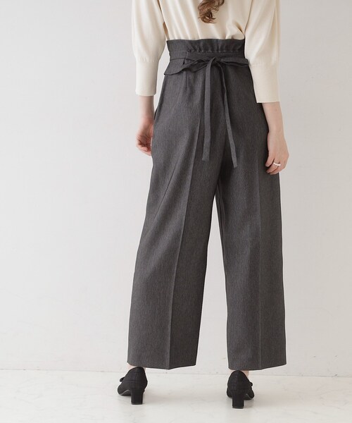 couture brooch(クチュールブローチ)の「◆【スッキリきれい見え】デニムライクワイドパンツ(その他パンツ・レディース・ブラック/ネイビー・36/38/40/42)」の15枚目の写真