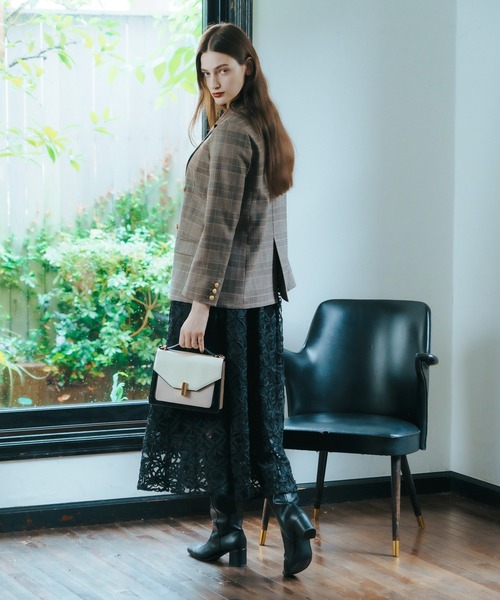 YECCA VECCA(イェッカヴェッカ)の「テープリボン刺繍フレアスカート(スカート・レディース・アイボリー/ブラック・FREE)」の22枚目の写真