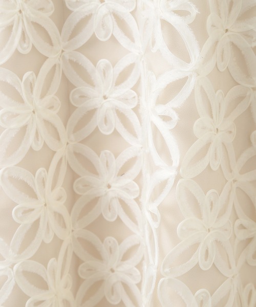 YECCA VECCA(イェッカヴェッカ)の「テープリボン刺繍フレアスカート(スカート・レディース・アイボリー/ブラック・FREE)」の7枚目の写真