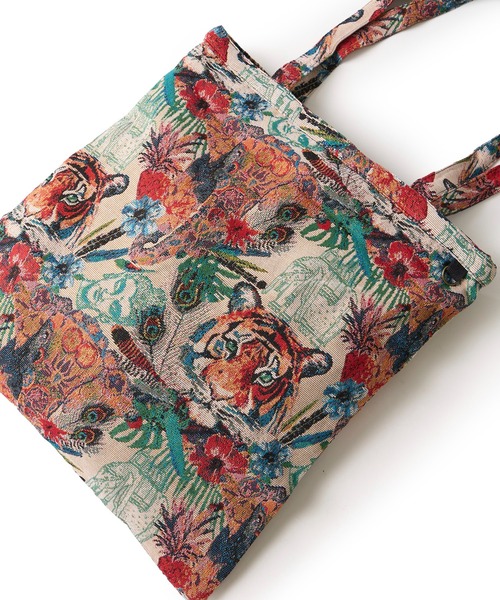 ADPOSION（アドポーション）の「ゴブラン織り 総柄トートバッグ（トートバッグ・メンズ・その他1/その他2/その他3・FREE）」の5枚目の写真