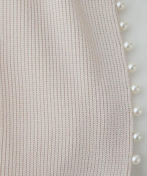 DRESKIP（ドレスキップ）の「◆フェイクパールが華やか フェミニンニットカーディガン（カーディガン/ボレロ・レディース・グレー/ブラック/ライトベージュ/ダークパープル・02/03/04）」の16枚目の写真