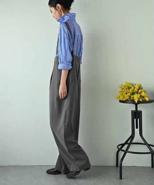 STYLE DELI(スタイルデリ)の「【BLK001】オーバーサイズシャツ(シャツ/ブラウス・レディース・スミクロ/オフホワイト/ブルー・FREE)」の15枚目の写真