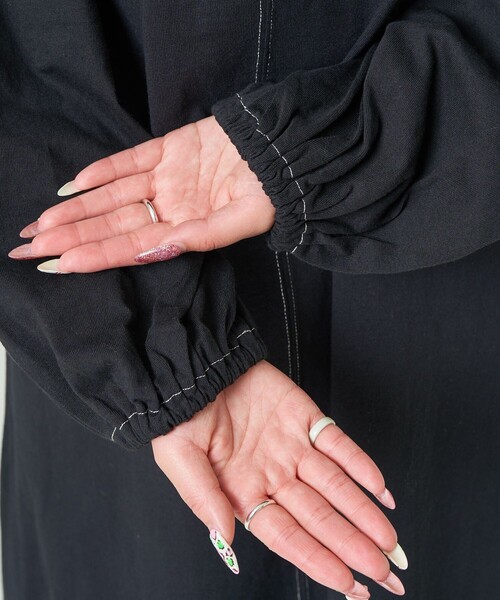 BLACK PEACE NOW　希少　美品　編み上げ　パフスリーブ　ブラック BLACK PEACE NOW 希少 美品 編み上げ パフスリーブ ブラック SHIT