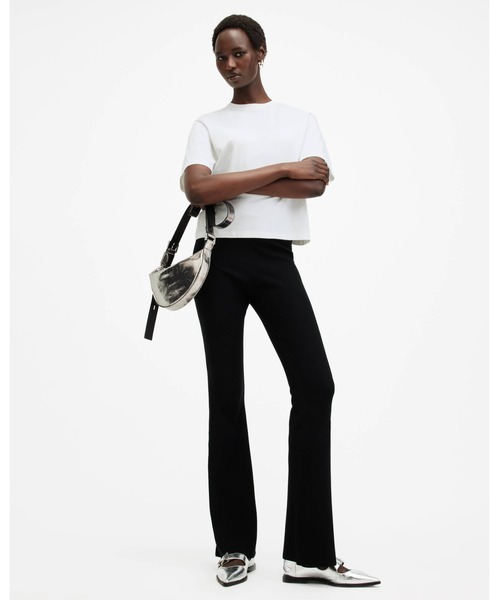 ALLSAINTS（オールセインツ）の「HOLLI DRAWCORD CREW NECK T-SHIRT | HOLLI ドローコード クルー ネック Tシャツ（Tシャツ/カットソー・レディース・ホワイト・XS/S/M/L）」の6枚目の写真