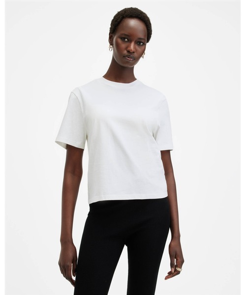 ALLSAINTS（オールセインツ）の「HOLLI DRAWCORD CREW NECK T-SHIRT | HOLLI ドローコード クルー ネック Tシャツ（Tシャツ/カットソー・レディース・ホワイト・XS/S/M/L）」の5枚目の写真