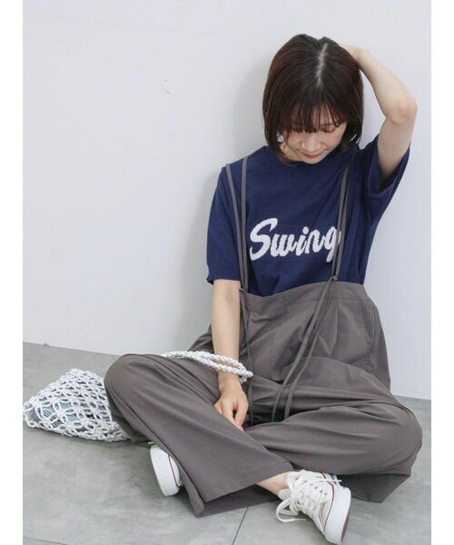 Samansa Mos2 blue（サマンサモスモスブルー）の「◎ジャカードロゴニットプルオーバー（ニット/セーター・レディース・オフホワイト/グレー/ネイビー・F）」の11枚目の写真