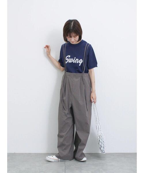 Samansa Mos2 blue（サマンサモスモスブルー）の「◎ジャカードロゴニットプルオーバー（ニット/セーター・レディース・オフホワイト/グレー/ネイビー・F）」の14枚目の写真