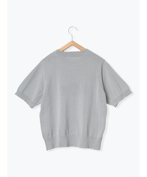 Samansa Mos2 blue（サマンサモスモスブルー）の「◎ジャカードロゴニットプルオーバー（ニット/セーター・レディース・オフホワイト/グレー/ネイビー・F）」の15枚目の写真